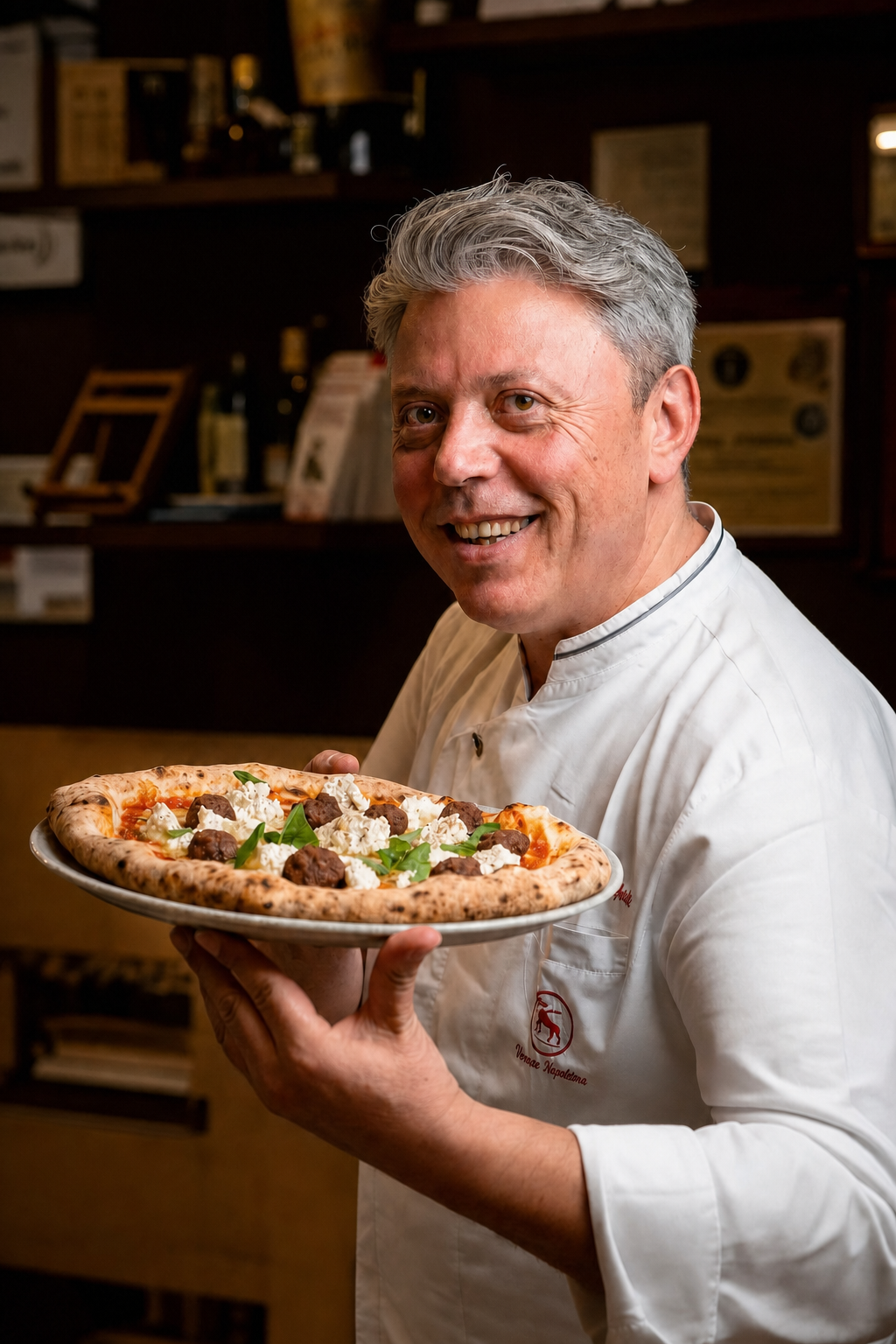 Vincenzo Esposito al forno negli anni novanta